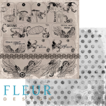 бумага для скрапбукинга от Fleur design