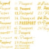 Готовая надпись из термотрансферной пленки для скрапбукинга passport