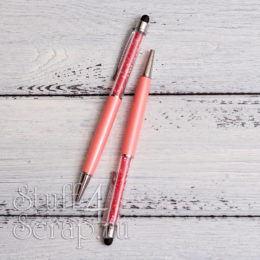 ручка стилус с кристаллом для планера и блокнота для скрапбукинга