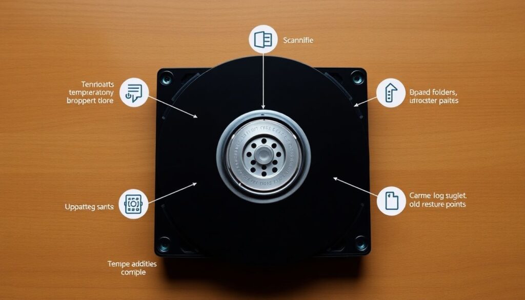Утилиты для очистки диска и оптимизации пространства - иллюстрация